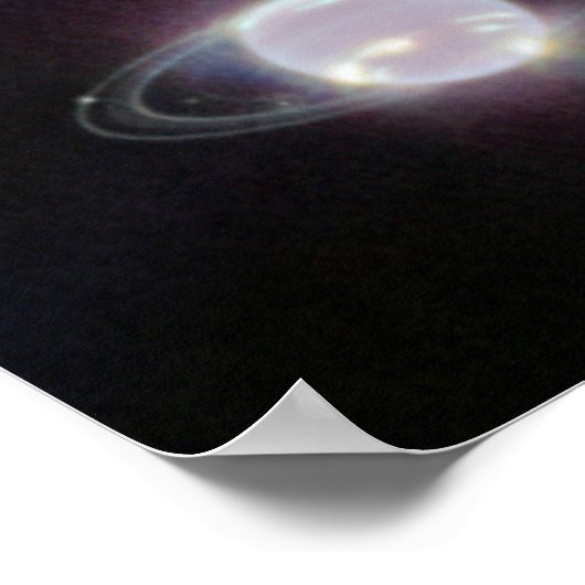 JWST-ringen van Planet Neptune Poster (Hoek)
