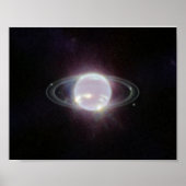 JWST-ringen van Planet Neptune Poster (Voorkant)