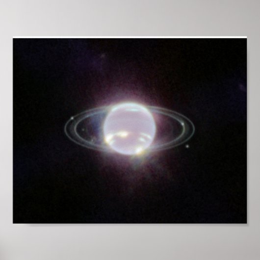JWST-ringen van Planet Neptune Poster (Voorkant)