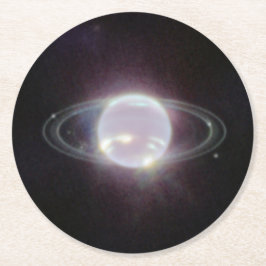 JWST-ringen van Planet Neptune Ronde Kartonnen Onderzetter