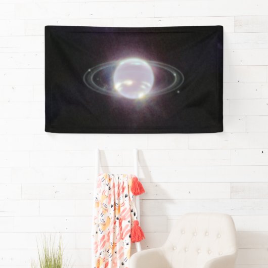 JWST-ringen van Planet Neptune Spandoek (Insitu)