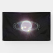 JWST-ringen van Planet Neptune Spandoek (Horizontaal)