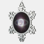 JWST-ringen van Planet Neptune Tin Sneeuwvlok Ornament (Rechts)