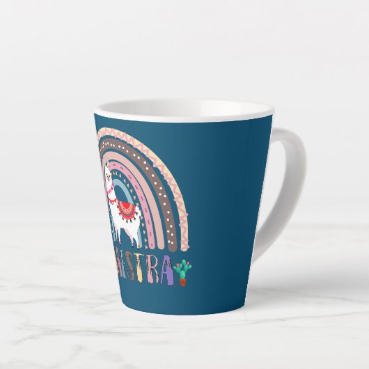 Jydo Rainbow Llama Maestra Spaans Latte Mok (Rechterhoek)