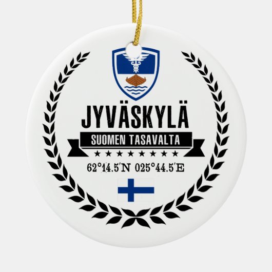 Jyväskylä Keramisch Ornament (Voorkant)