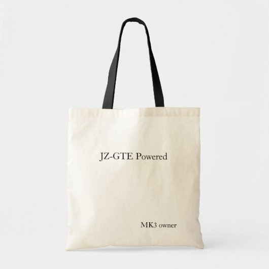 JZ-GTE Powered, MK3 eigenaar Tote Bag (Voorkant)