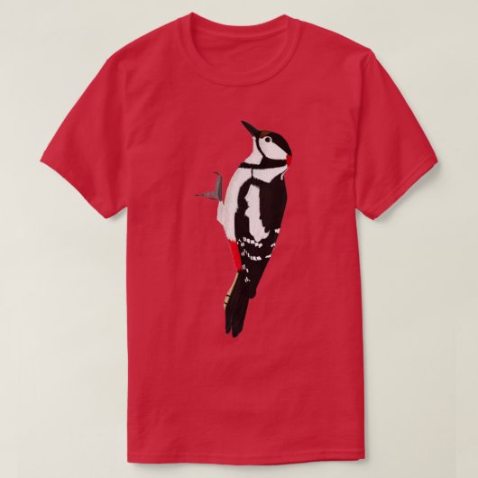 jzzelspecht - vogelmotief - ontwerp t-shirt (Design voorkant)
