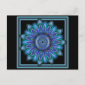 K111 Blauwe barst Briefkaart (Voorkant)