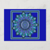 K111 Blauwe barst Briefkaart (Voorkant)