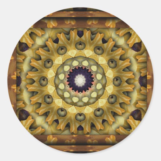 K117 Autumn Kali Ronde Sticker (Voorkant)