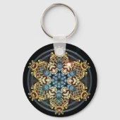 K150 Gold in blauw Sleutelhanger (Voorkant)