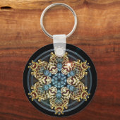 K150 Gold in blauw Sleutelhanger (Voorkant)