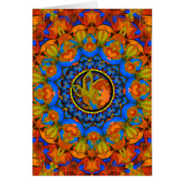 K185 herfst op blauw Abstract