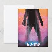 K2-18b exoplaneet ruimte kunst (Voorkant / Achterkant)