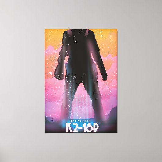 K2-18b exoplaneet ruimte kunst canvas afdruk (Voorkant)