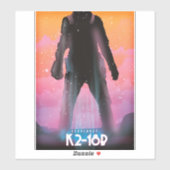 K2-18b exoplaneet ruimte kunst sticker (Vel)