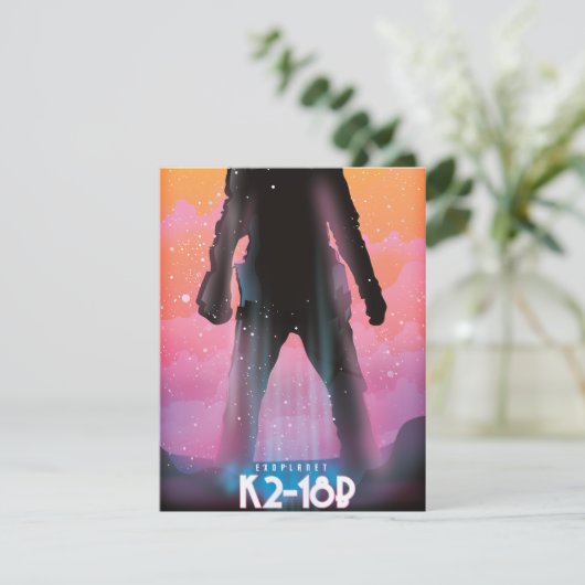 K2-18b exoplanet space art. (Staand voorkant)