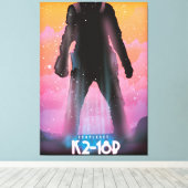 K2-18b exoplanet space art. canvas afdruk (Insitu (Houten vloer))