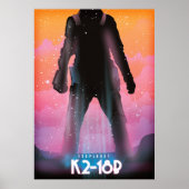 K2-18b exoplanet space art. poster (Voorkant)