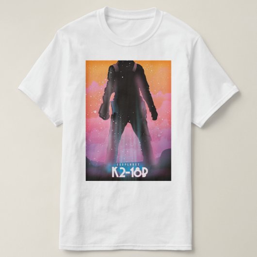 K2-18b exoplanet space art. t-shirt (Design voorkant)