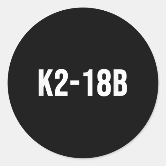 K2-18b Ronde Sticker (Voorkant)
