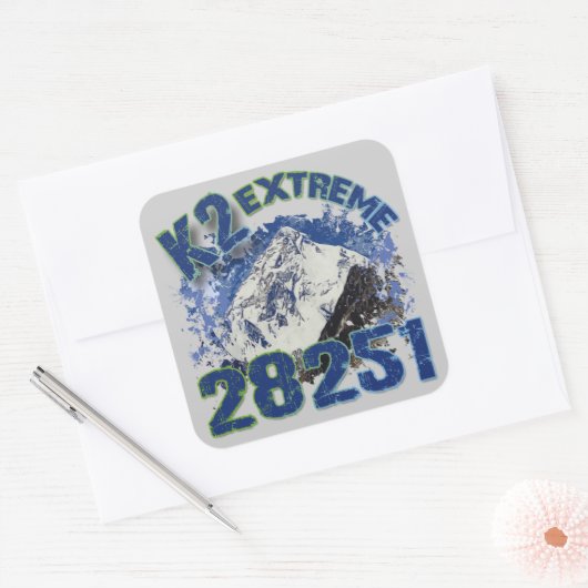 K2 Extreme 28251 Vierkante Sticker (Envelop)