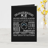 K2, informatie over de opruiing van de bergen kaart (Gele Bloem)