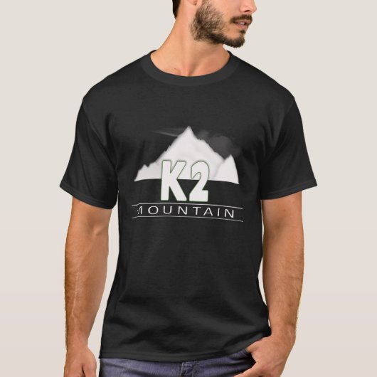 K2 Mountain Black T-Shirt (Voorkant)