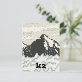 K2 Mountain Reisposter Briefkaart (Staand voorkant)