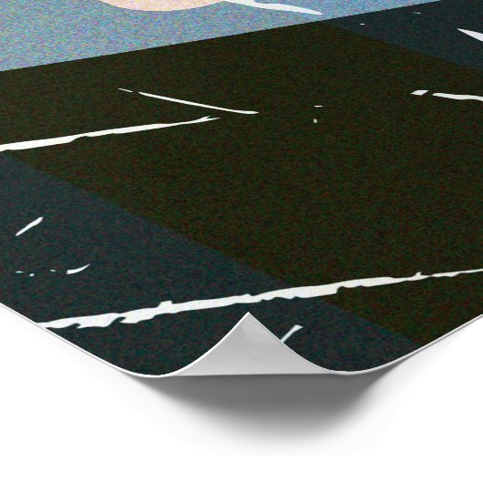 K2-reisposter voor bergbeklimmen poster (Hoek)