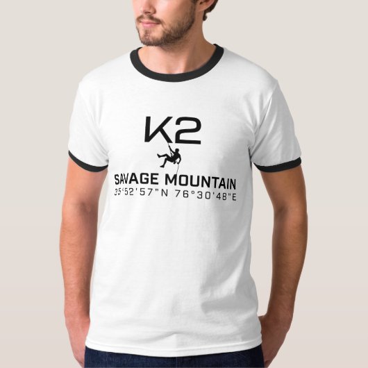 K2 woeste berg t-shirt (Voorkant)
