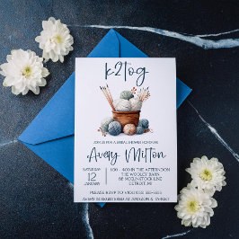 k2tog, Breien, Mand van garen Vrijgezellenfeest Kaart