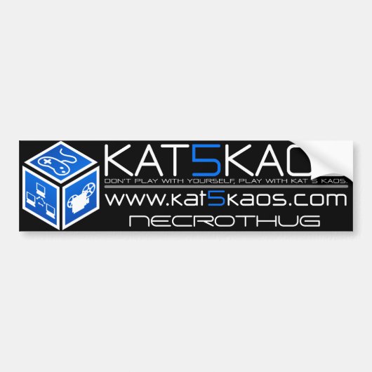 K5K Blue Bumpersticker (Voorkant)