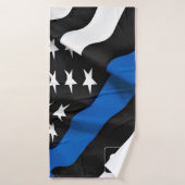 K9 agent - politiehond - dunne blauwe lijn badhanddoek (Badhanddoek)