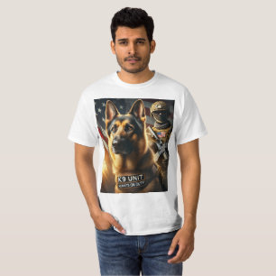 K9 - Altijd in dienst Een eerbetoon aan de polit T-shirt