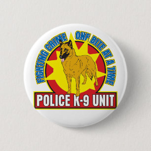 K9 Belgisch Malinois Bite Ronde Button 5,7 Cm