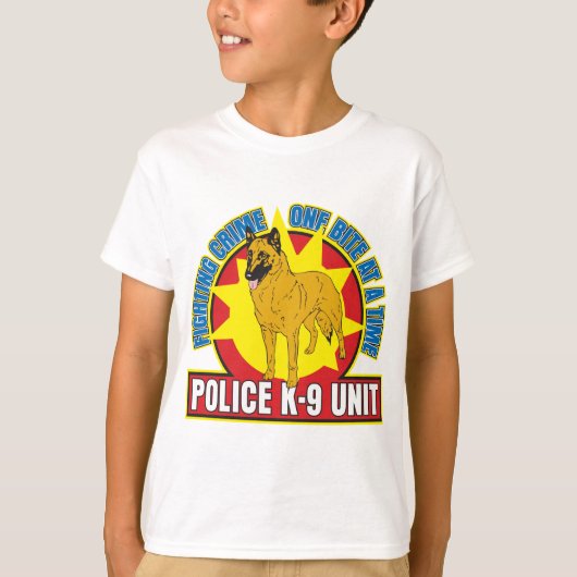 K9 Belgisch Malinois Bite T-shirt (Voorkant)