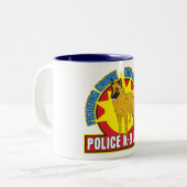 K9 Belgisch Malinois Bite Tweekleurige Koffiemok (Voorkant links)