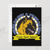 K9 Belgische Malinois Briefkaart (Voorkant / Achterkant)