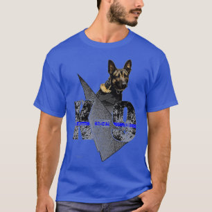 K9 Belgische Malinois Dog Geweldige politieagent T-shirt