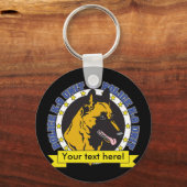 K9 Belgische Malinois Sleutelhanger (Voorkant)