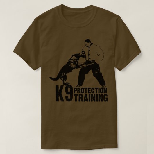 K9-beveiligingstraining T-shirt (Design voorkant)