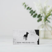 K9 | Bite Mark | Grunge Visitekaartje (Staand voorkant)