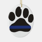 K9 Blauwe lijn Keramisch Ornament (Rechts)