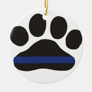 K9 Blauwe lijn Keramisch Ornament