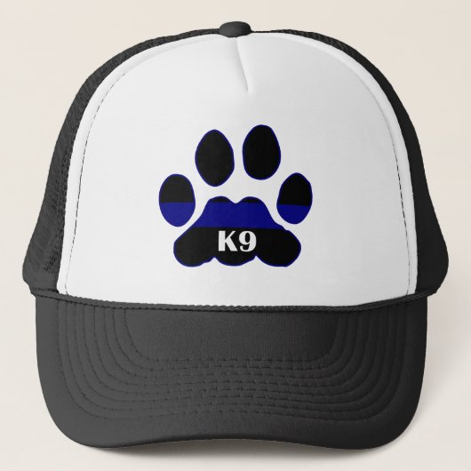 K9 Blauwe lijn Trucker Pet (Voorkant)