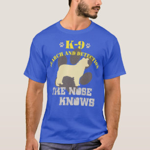 K9 Detectie Dog Border Collie Sniffer Police K9 T-shirt