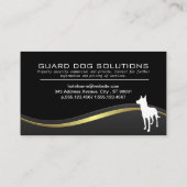 K9 | dierenopleiding | golf-Abstracte achtergrond Visitekaartje (Achterkant)