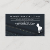 K9 | dierenopleiding | Wave Abstracte achtergrond  Visitekaartje (Achterkant)