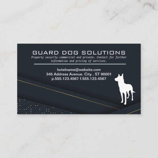 K9 | dierenopleiding | Wave Abstracte achtergrond Visitekaartje (Achterkant)